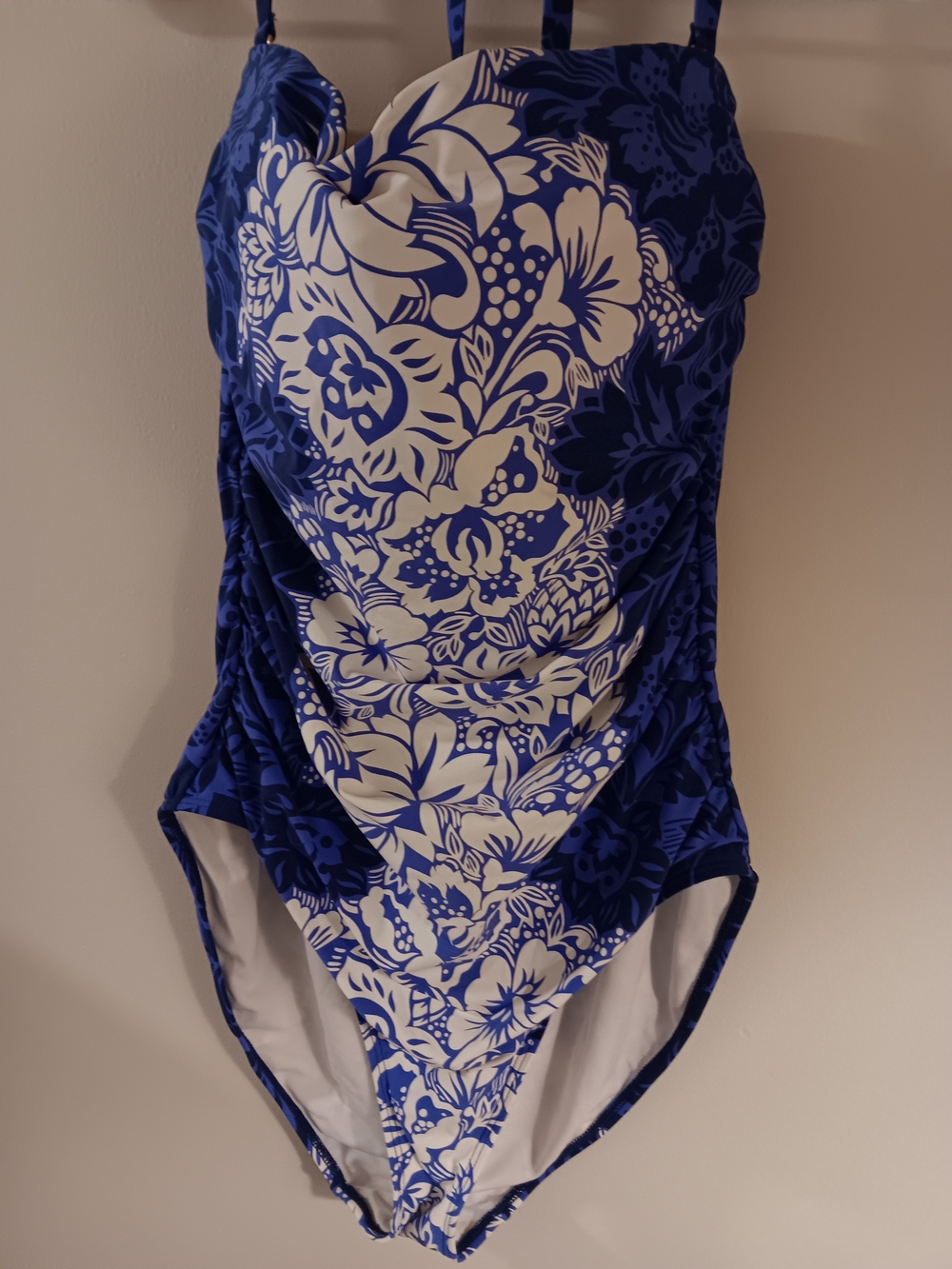 Ralph Lauren Blue Floral One-Piece Suit
